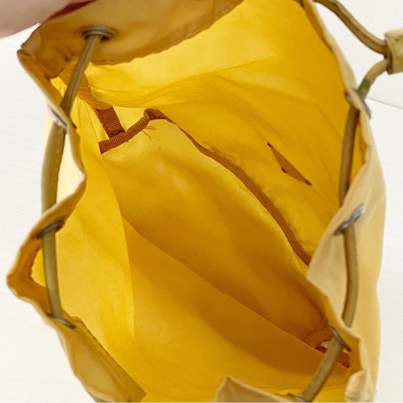 Prada yellow vela nylon drawstring pouch - Picture 8 of 12